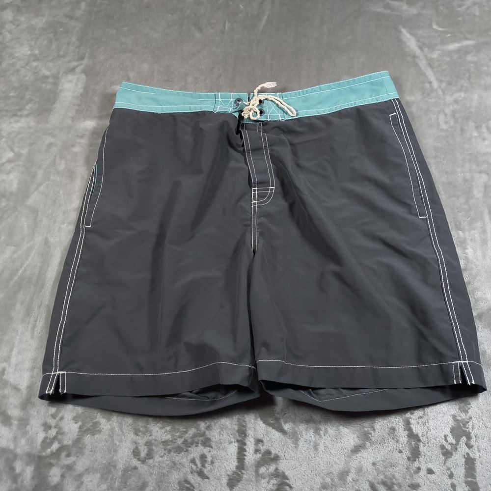 Reyn Spooner Board Shorts Mens 35 Gray Blue Swim Trunks Surf Hawaiian Colorblock